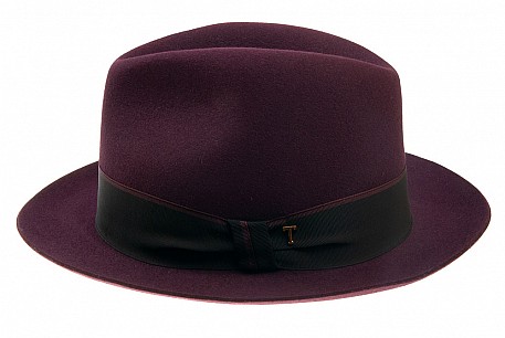 Klobouk Fedora Tonak Cornfeld fialová