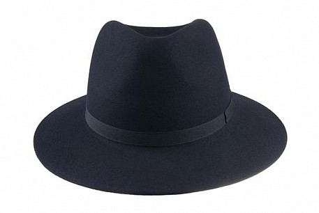 Klobouk Tonak Fedora Iconic tm.modrý