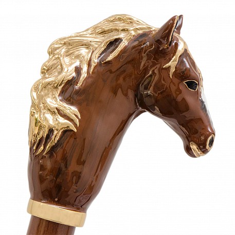 Sběratelská hůl Pasotti Brown Horse