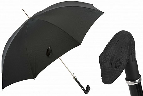 Deštník luxusní Pasotti Black Sneak Head