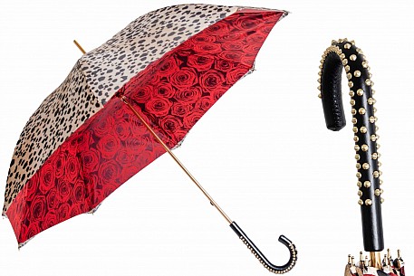 Deštník luxusní Pasotti Leopardo e rose