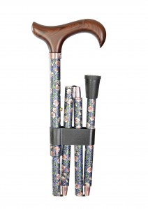 Vycházková hůl skládací Fayet Fleurs (83-93 cm)
