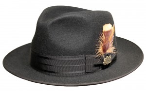 Klobouk Stetson Fedora Furfelt černý