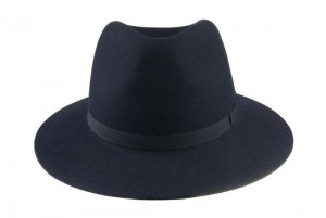 Klobouk Tonak Fedora Iconic tm.modrý