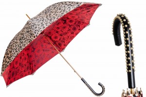 Deštník luxusní Pasotti Leopardo e rose 